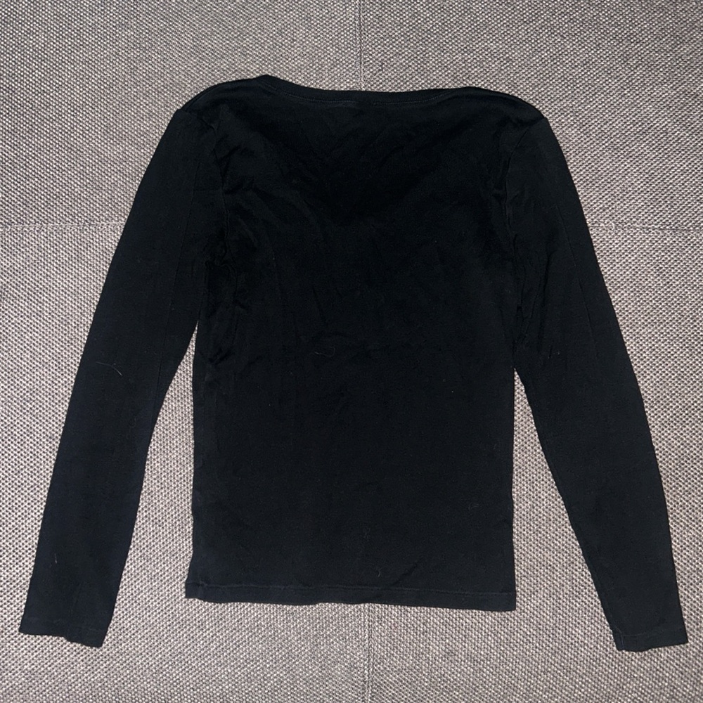 Polo by Ralph Lauren Black Top with Purple Logo - Picture 4 of 4